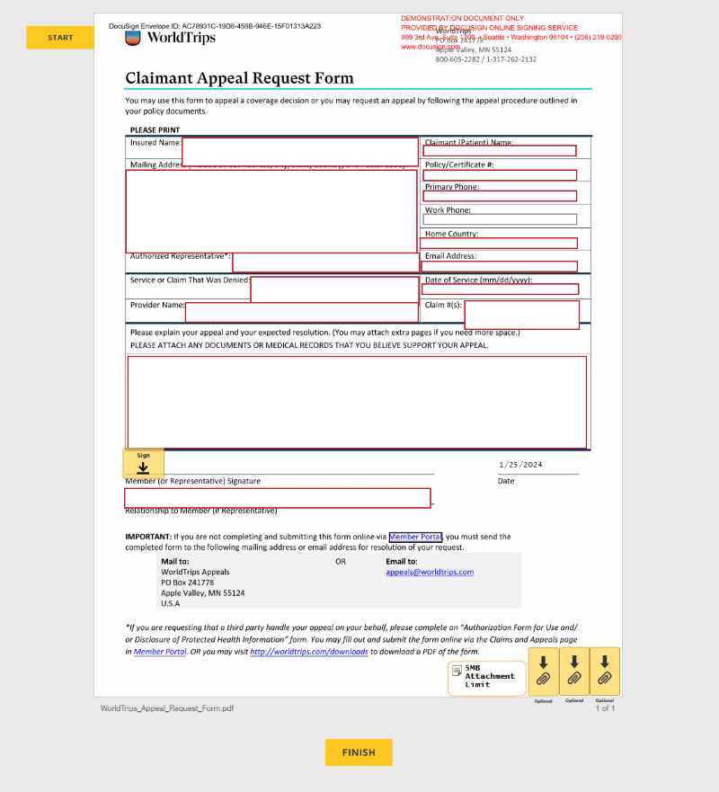 docusign-claimant-appeal-form