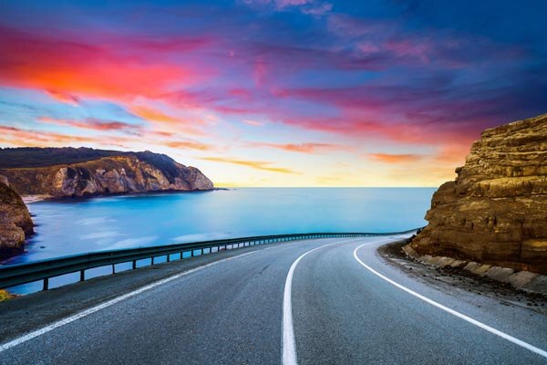 summer-landscape-on-the-highway-highway-landscape-at-colorful-sunset